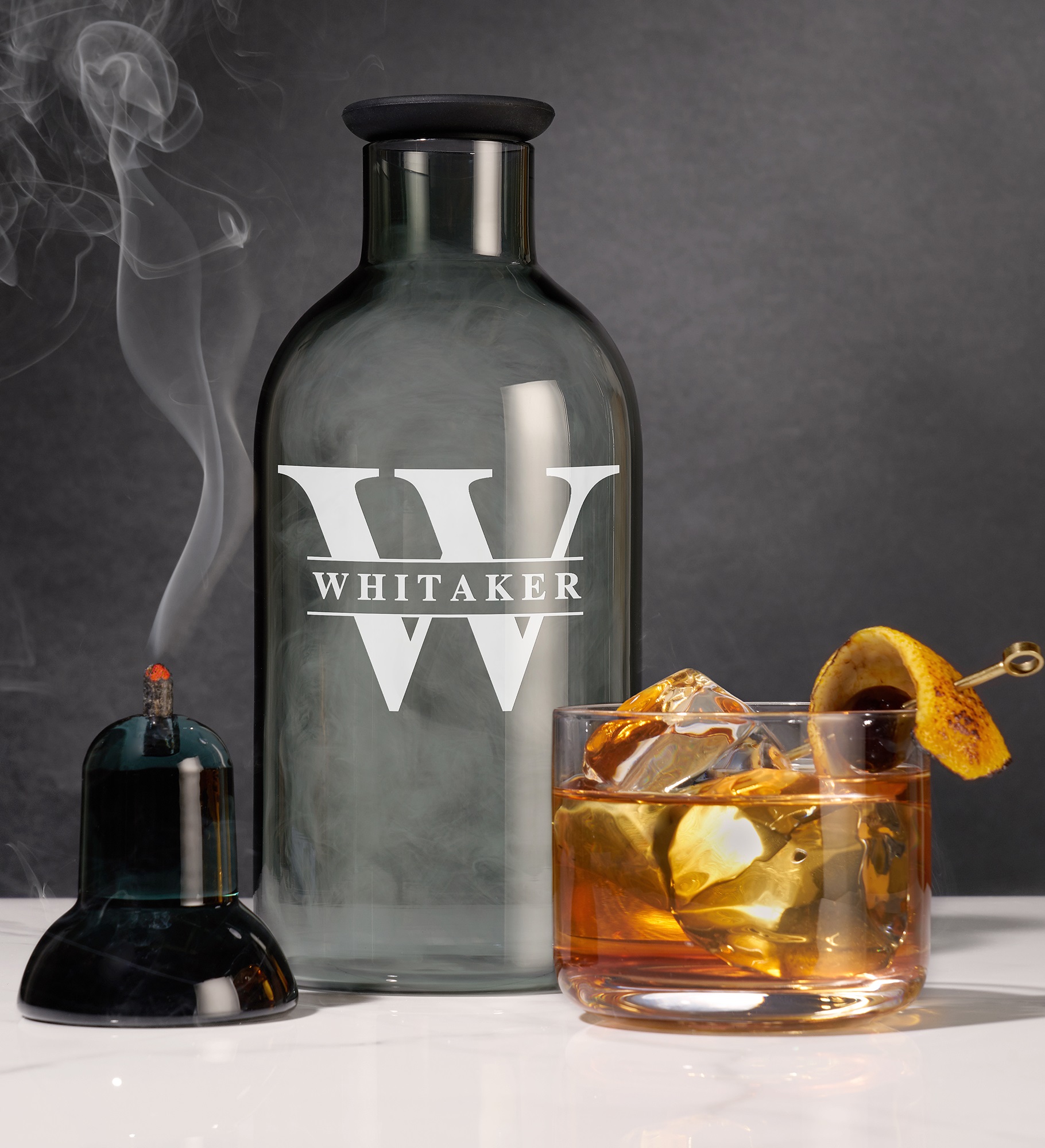 Lavish Last Name Personalized Smoked Cocktail Set by Viski®
